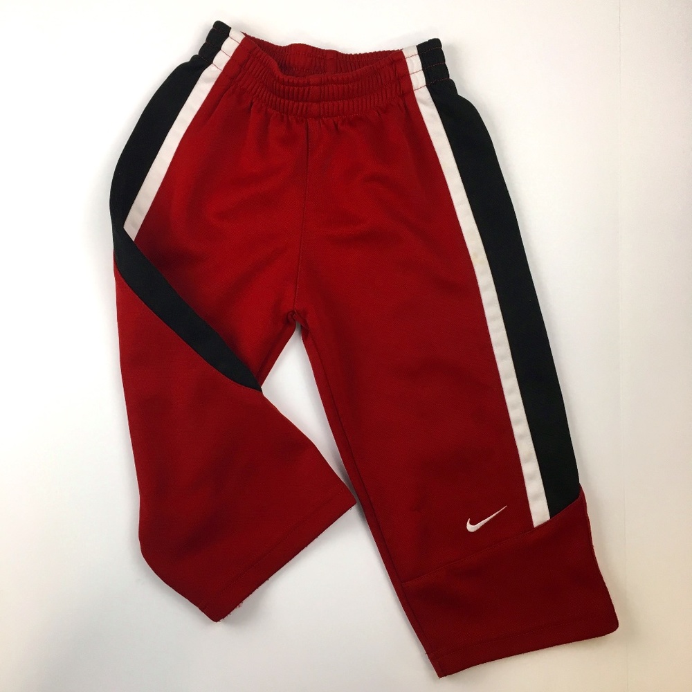 Nike 2T Red and Black Sweatpants Joggers Athletic